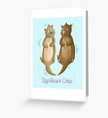 Bedeutender Otter Grußkarte