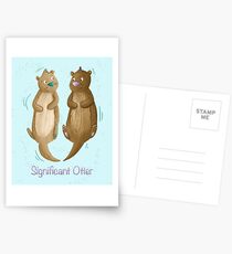 Bedeutender Otter Postkarten