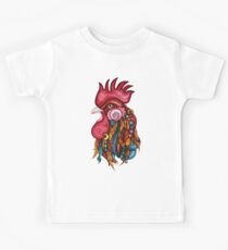Camiseta para niños Diseño tribal del gallo
