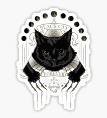 Black Cat Cult Sticker
