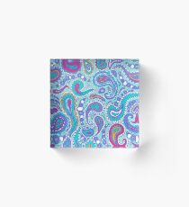 Crazily Paisley Acrylic Block