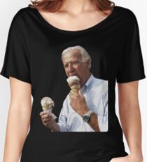 Joe Biden Eating Ice Cream Women's Relaxed Fit T-Shirt