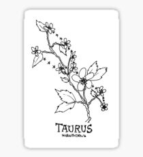 Floral Constellation - Taurus Sticker