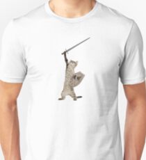 Camiseta unisex Heroic Warrior Knight Cat