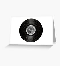 Tarjeta de felicitación Moon In Space Vinyl LP Record