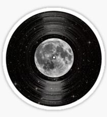 Moon In Space Vinyl LP Record Sticker