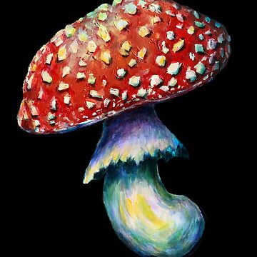 Artwork thumbnail, Amanita muscaria - Mushroom Illustration by mserido