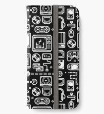 Retro Gamer Video Game Consoles, PC's, Controllers, Joysticks and Gamepads iPhone Wallet/Case/Skin