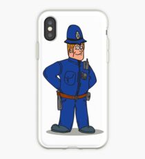 Vinilo o funda para iPhone London Policeman Police Officer Dibujos animados