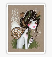 Snail Girl Sticker