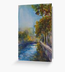 Canal St Martin, Paris Greeting Card