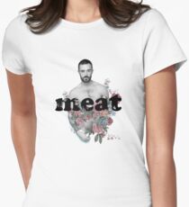 meat Floral Taylor Women's Fitted T-Shirt