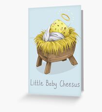 Little Baby Cheesus Greeting Card