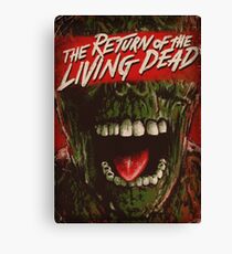 Return of the living dead poster Canvas Print
