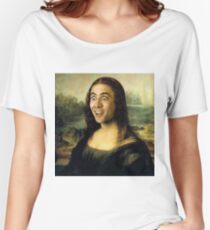Nicolas Cage/Mona Lisa Women's Relaxed Fit T-Shirt