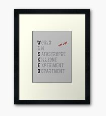 W.I.C.K.E.D. Framed Print