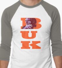 Charles Bukowski - PopART Baseball ¾ Sleeve T-Shirt