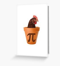 Chicken Pot Pi Greeting Card