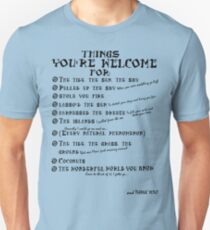 Maui Lyrics - You're Welcome, Reference. Unisex T-Shirt
