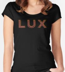 LUX Nightclub Logo Women's Fitted Scoop T-Shirt