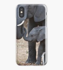 Love & Trust - Mother & Baby African Elephants iPhone Case/Skin