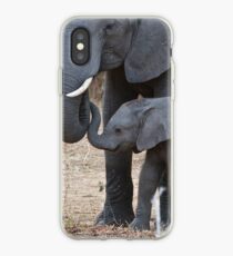 Love & Trust - Mother & Baby African Elephants iPhone Case