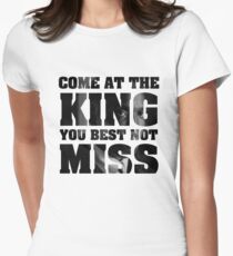 Omar Little - The Wire - Come at the king Women's Fitted T-Shirt