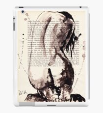 ink on paper, very old paper iPad Case/Skin