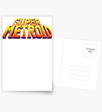 Space Metroid Title Screen Postcards