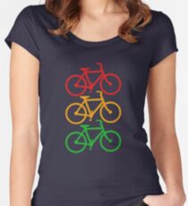 Traffic Light Bicycles Women's Fitted Scoop T-Shirt