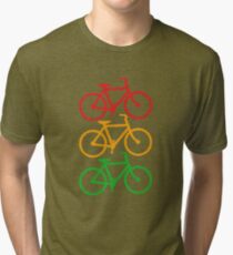 Traffic Light Bicycles Tri-blend T-Shirt