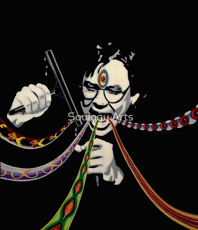 "Bill Hicks third eye squeegee" by Soulogy Arts Redbubble
