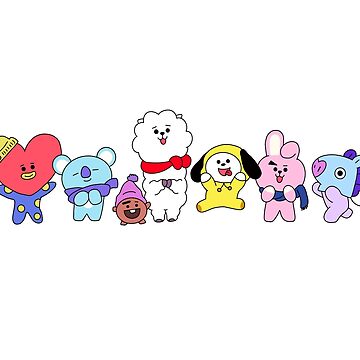 Cute Happy Bt21 Characters 