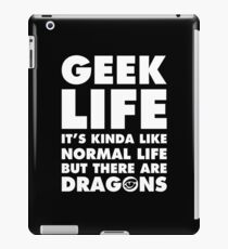 GEEK LIFE - white iPad Case/Skin