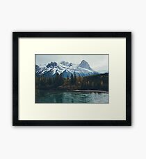 mountain river Framed Print