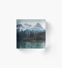 mountain river Acrylic Block