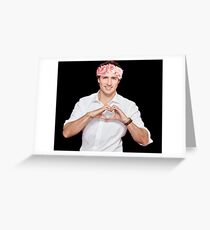 Justin Trudeau Flower Crown Greeting Card