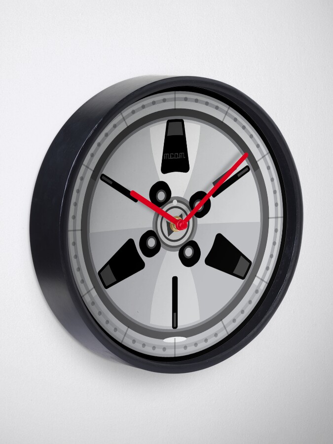 Alternate view of Wheel Design Retro JDM Advan Racing Dish Clock