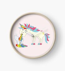 Crazy Unicorn - Puking Rainbows Clock