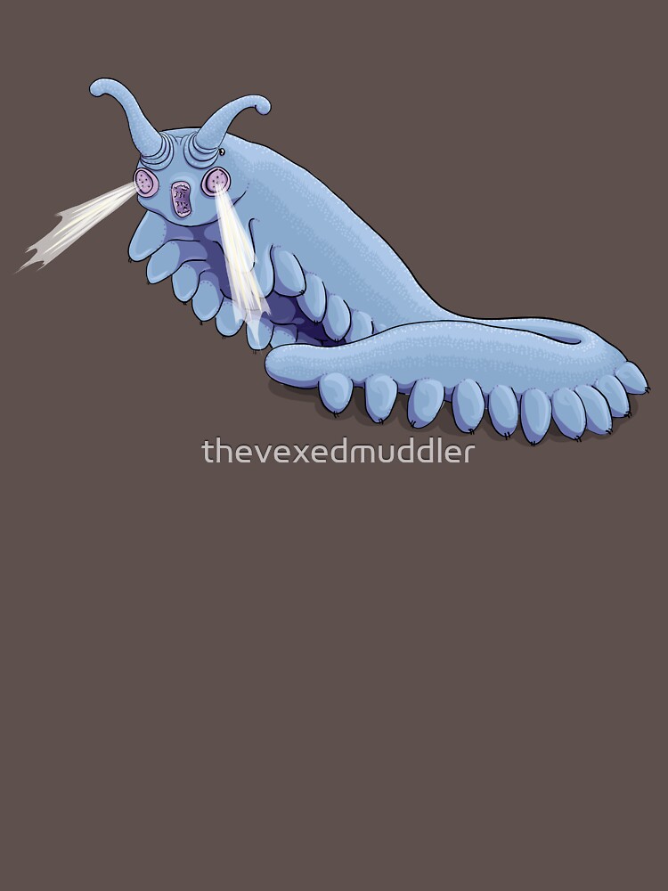 Blue Onychophora velvet worm by thevexedmuddler