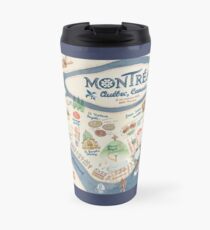 Karte von Montreal, Kanada Thermobecher