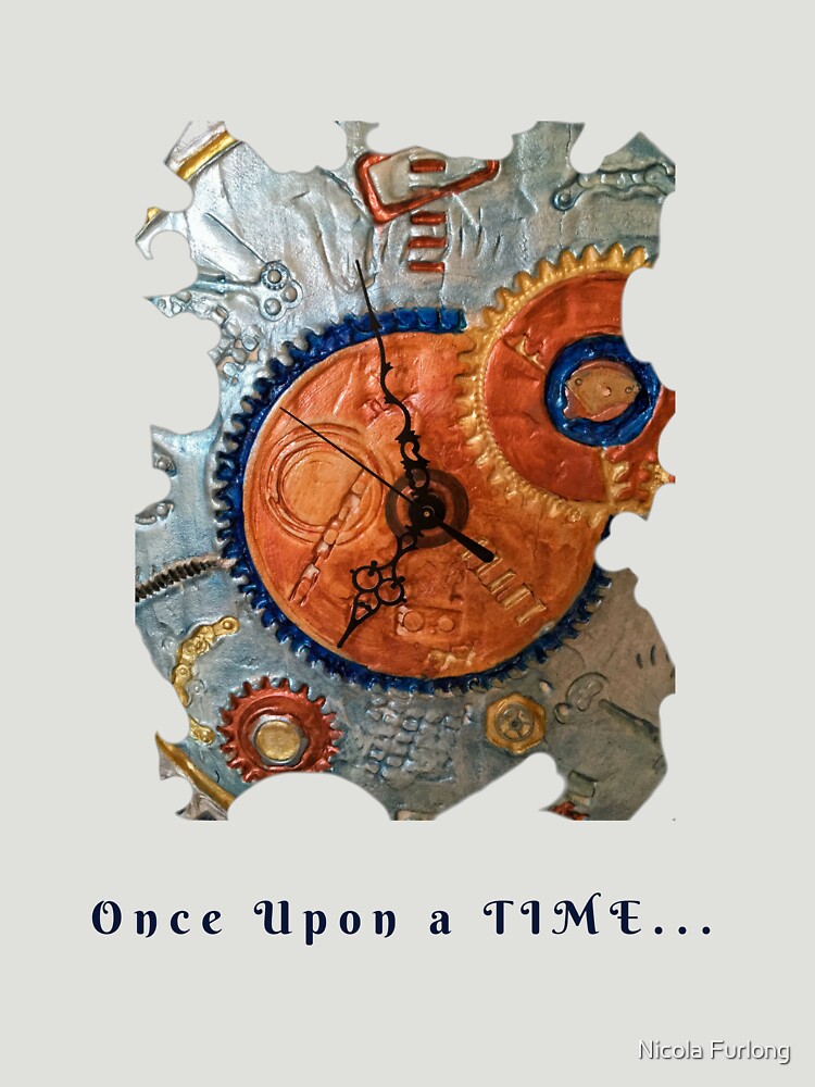 STEAMPUNK FANTASY GEARS, ONCE UPON A TIME FUNNY QUOTE by nicolafurlong