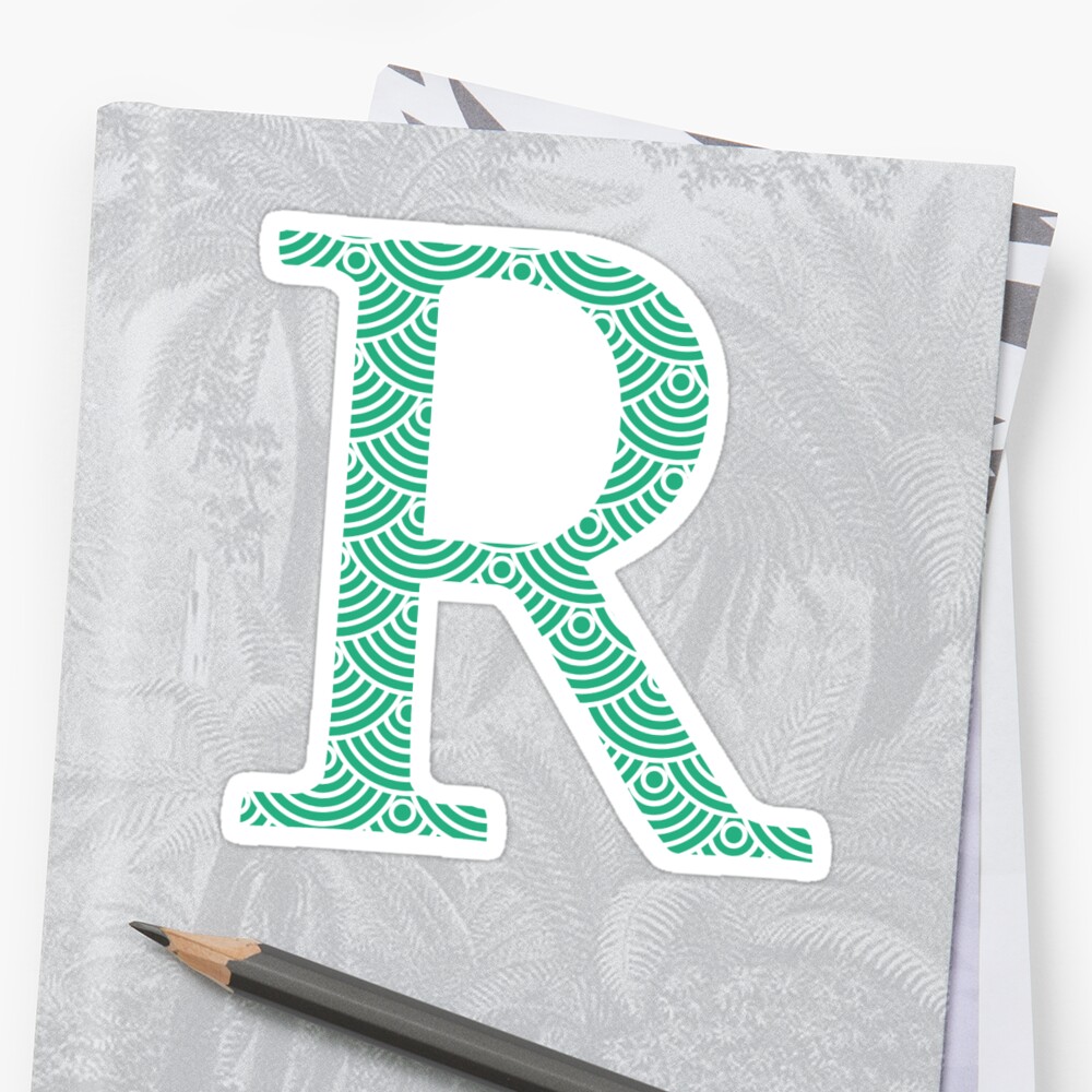 "Letter R" Sticker by coasthouse | Redbubble