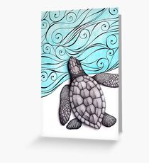 Sea Turtle Hatchling Greeting Card