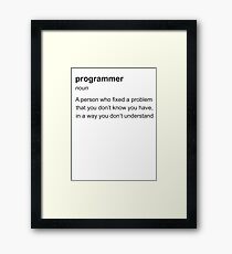 programmer Framed Print