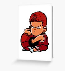 Tensai Basket Ball Man Greeting Card