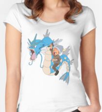 Gyarados pokemon Women's Fitted Scoop T-Shirt