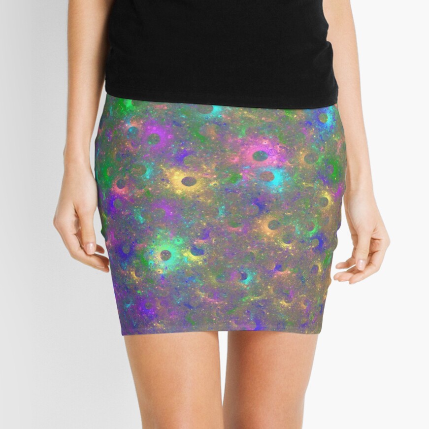 Planet Two #Fractal Art Mini Skirt