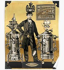 Mustapha's Espresso Robots Poster