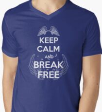 Keep Calm and Break Free Men's V-Neck T-Shirt